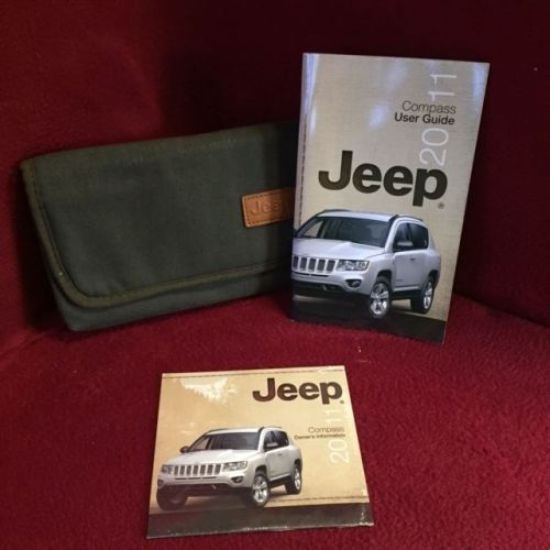 2011 jeep compass owners manual with dvd and case