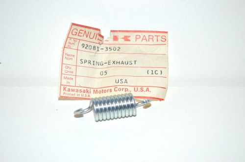 Kawasaki sno-jet vintage snowmobile nos exhaust sprg k # 92081-3502 sj # 030186