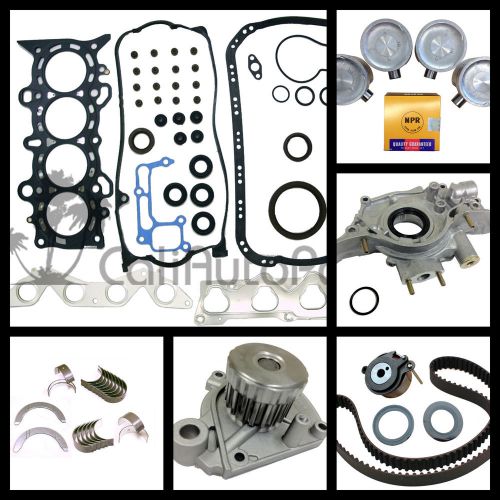 New 01-05 honda civic dx lx 1.7l d17a1 non-vtec sohc master engine rebuild kit