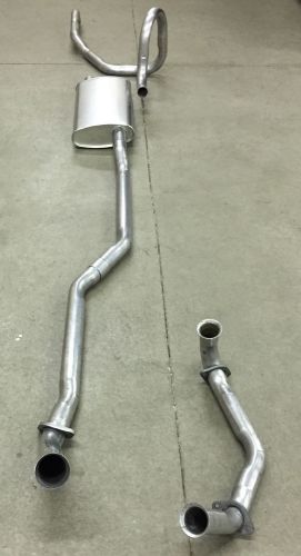 1968-1969 olds cutlass &amp; f-85 single exhaust, aluminized w/ 350 c.i., 2 door