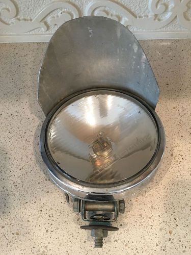 Vintage chrome lelmot clear lens driving lamp / very rare