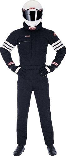 Simpson racing 0402312 gabardine black large nomex 2-layer driving jacket