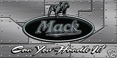 Mack truck banner,  sign flag semi truck huge 2&#039; x 4&#039;  great deal!!!
