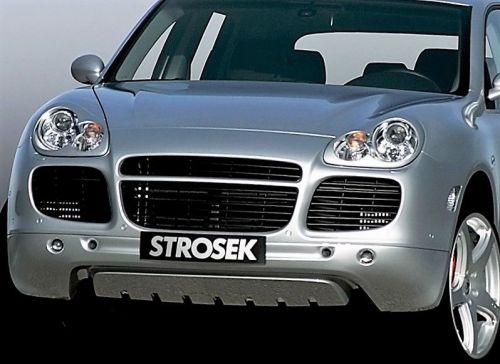 Porsche cayenne turbo strosek style lower add on spoiler air dam