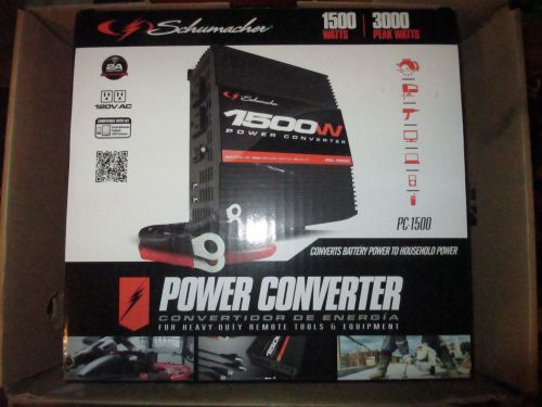 Schumacher electric power converter,1500-3000-watt peak nib! retail $159.99!