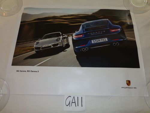 Porshce promo promotion poster 30&#034; x 40&#034; 911 carrera s 2011 wsrc120105s800