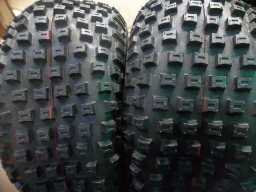 Two 22/11-8,22/11.00-8,22/11.00x8 atv honda 4 ply knobby four wheeler tires