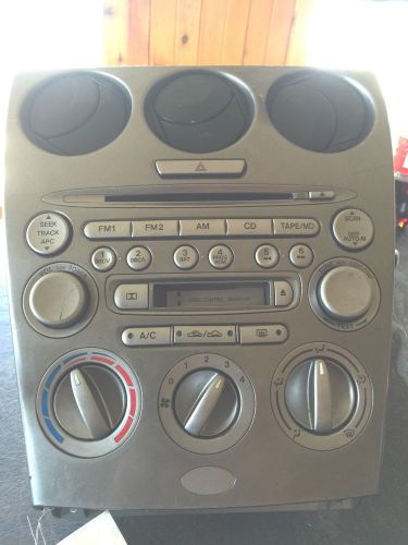 2004 mazda 6 radio cd player with climate control and air vent assy oem