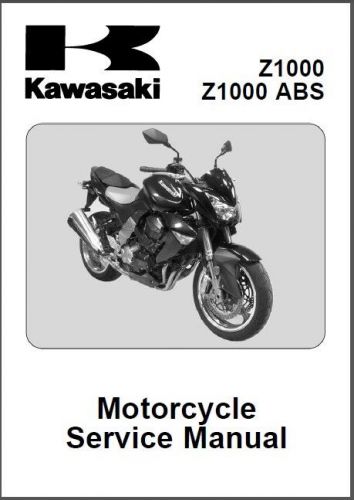 2007-2008-2009 kawasaki z1000 service repair manual cd  ---  z 1000 zr1000