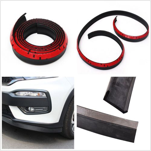 2.5m auto front bumper lip splitter body spoiler protection decorate strip black