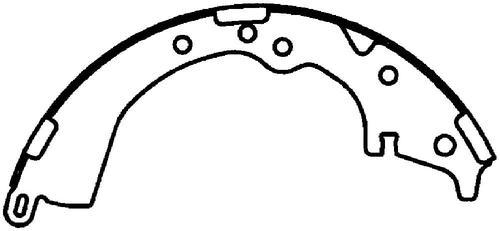 Bendix r709 brake pad or shoe, rear-relined brake shoe