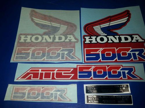 Atc 500r 5 piece decal sticker set like 1985 1986 250r atc250 3m hi-performance