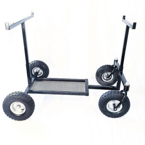 Rolling go kart stand