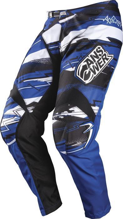 Answer racing a12 syncron mx motorcycle pants blue 42 us