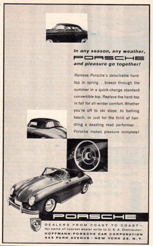 Vintage original 1958 porsche 1600 normal coupe  road test, 5- 8 &#034; x 11 &#034; pages