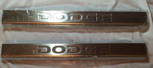 08-11 dodge ram new door sill guards stainless steel mopar factory oem 82210949