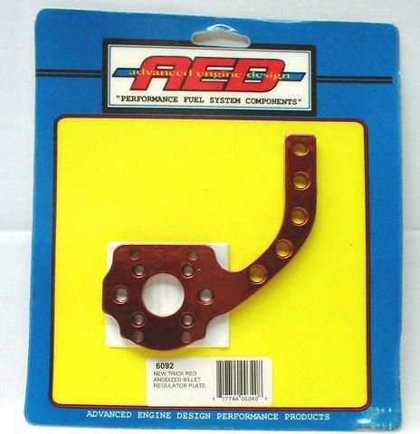 Aed holley carburetor fuel pressure regulator bracket red fits 650 750 850 carb