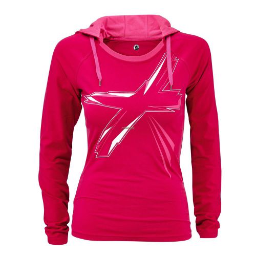 Ski-doo ladies muskoka long sleeve t-shirt - raspberry