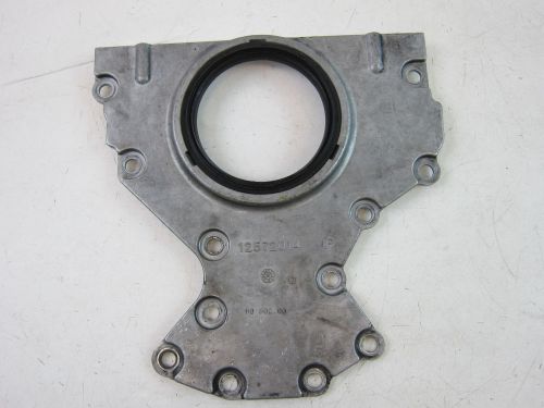 Gm chevy corvette ls rear engine block crank cover seal plate  # 12572014