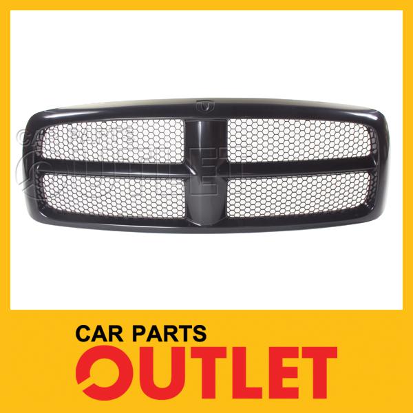 03-06 ram 2500 3500 front grille ch1200287 raw black new comb mesh grid 1pc type