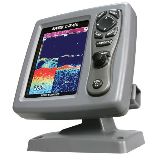 Si-tex cvs-126 dual frequency color echo sounder model# cvs-126