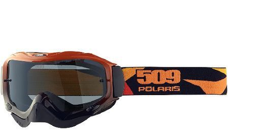 Polaris 509 dirt pro goggles orange fractal