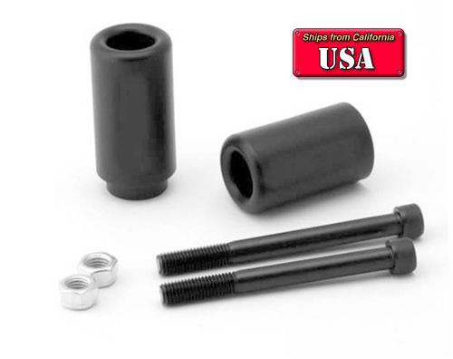 Black kawasaki ninja zx7r zx7 r 1996-2003 frame sliders [fs032-bk-nw]