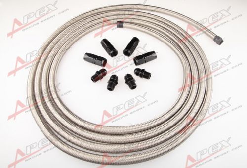 Stainless racing performance automatic transmission cooler line kit