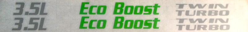 Ford 3.5 l eco boost hood vinyl graphic decal sticker, f150 twin turbo, ipod