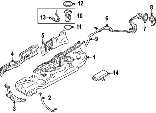 Nissan 250601ja0a genuine oem sending unit