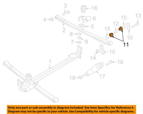 Ram chrysler oem 2014 promaster 1500 rear suspension-shackle bushing 68236665aa