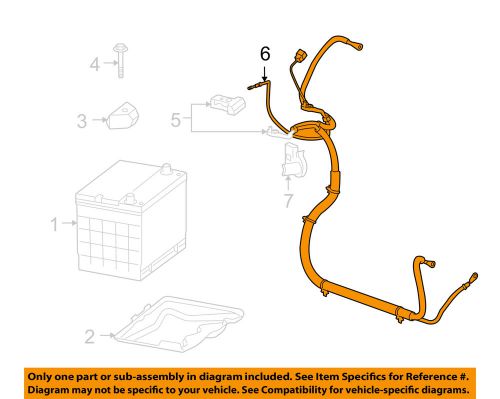 Chevrolet gm oem 06-11 impala battery-negative cable 19115413