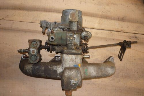 Citroen ds21  intake manifold with weber carburetor (green fluid)