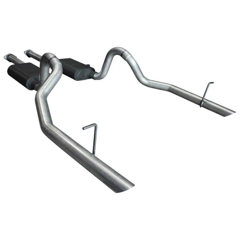 Flowmaster cat-back system - dual rear exit - american thunder - aggressive