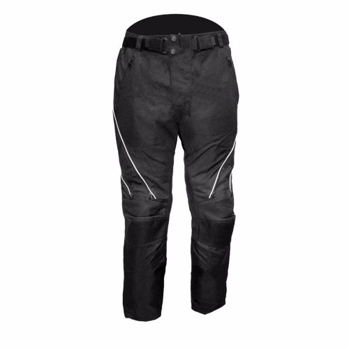 Motorcycle waterproof cordura textile trousers black