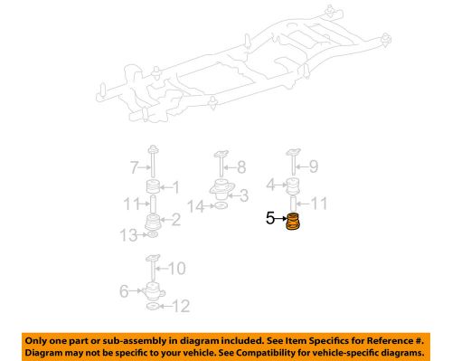 Toyota oem 01-04 sequoia frame-mount cushion 522080c010