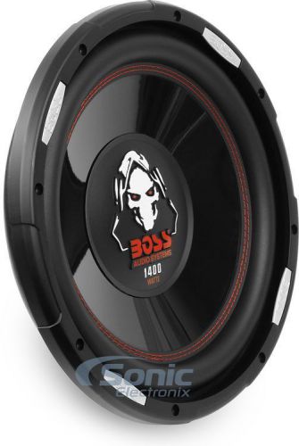 New! boss p120f 1400w 12&#034; phantom shallow-mount single 4 ohm car subwoofer