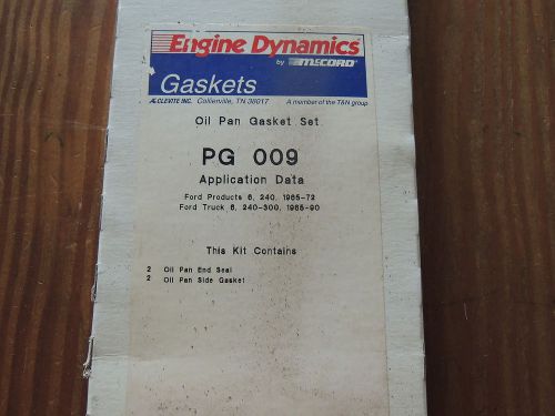 Mccord engine dynamics pg009 oil pan gasket for ford 240 300 cid 6 cylinder