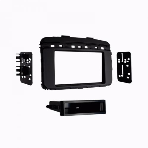 Metra 99-7366b 2016-up fits kia sorrento single iso din dash install kit - black