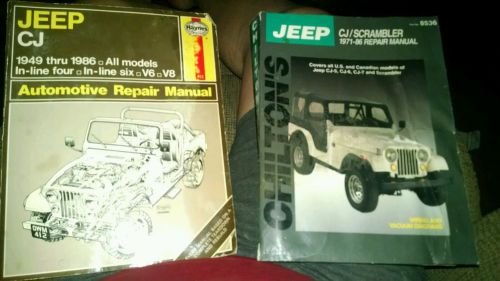 Chilton &amp; haynes jeep cj manuals