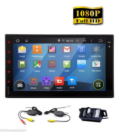 2 din 7&#034; android 4.4 kitkat 3g wifi in dash car radio stereo tablet gps navi+cam