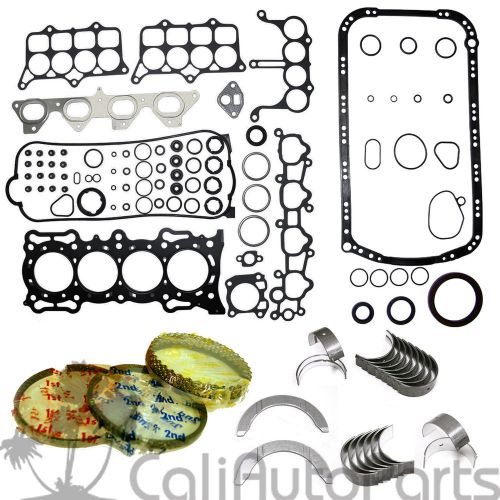 90-96 honda accord prelude 2.2 sohc f22a1 f22a4 f22a6 engine rebuild re-ring kit