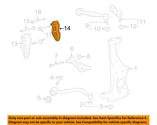 Lexus toyota oem 07-15 ls460 front suspension-arm support right 4861450020