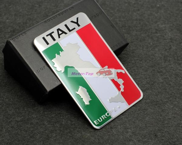 New trunk rear emblems badge sticker decal italy land flag for lamborghini fiat