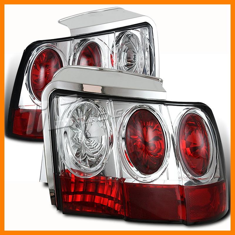 99-04 mustang clear altezza style tail lights signals