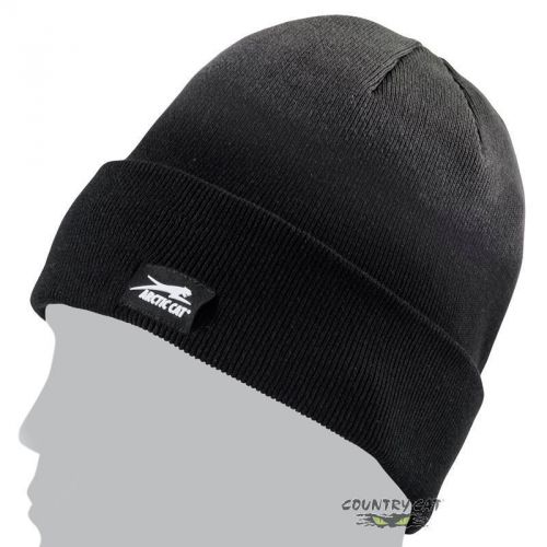 Arctic cat snowmobile aircat fader watchman winter beanie hat – black – 5263-058