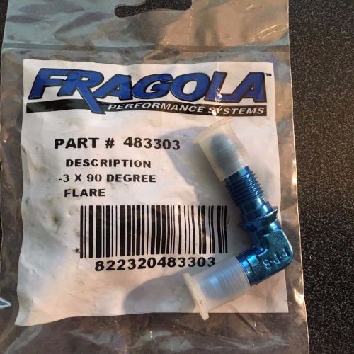 Fragnola 90 deg bulkhead fitting -3 an to male 1/8&#034; npt  pn 483303