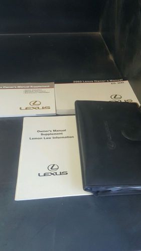 2003 lexus es300 owners manuals