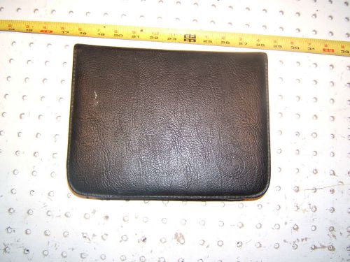 Bmw service manuals oem leather black 1 case with bmw logo,no manuals/ just case