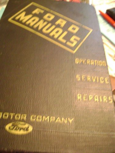 Vintage ford shop/service manuels 1936-50&#039;s ,16 individual  manuels in binder